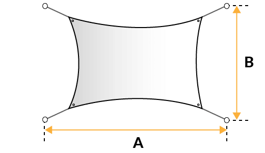 Shade Sail Rectangle Shape Option