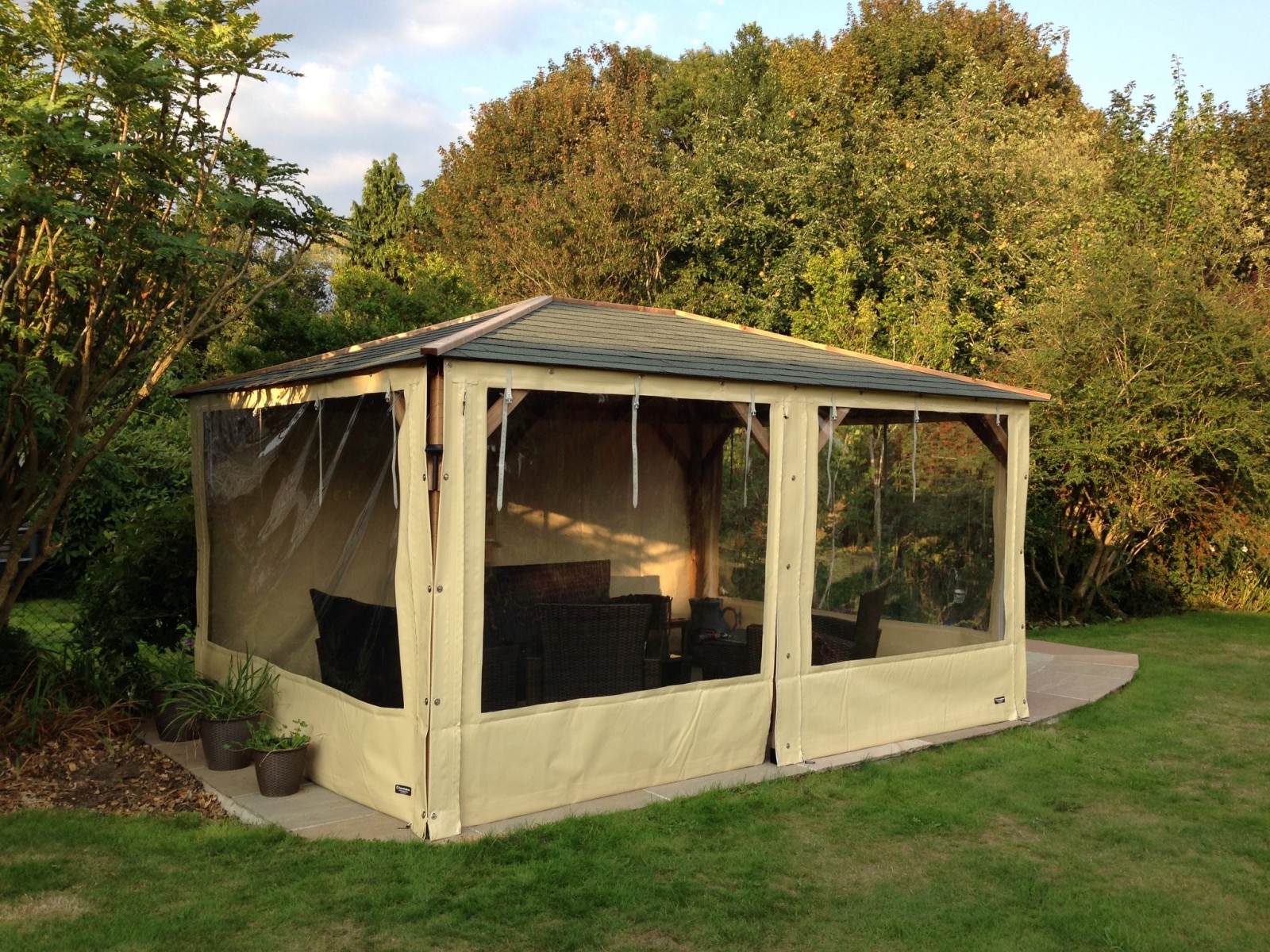 Pvc Side Panel Side Panels for Gazebo, Pergolas, Sheds | Cunningham Covers