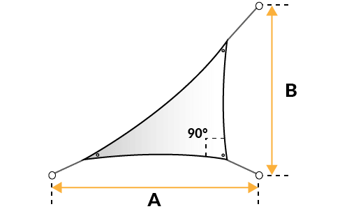 Shade Sail Triangle Shape Option 2