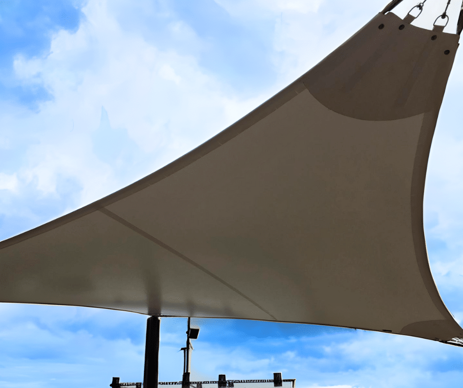 Tensioned Shade Sail Canopy for Portstewart Pavillion 1